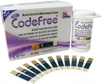 SD Codefree testovac prouky pro glukometr 50 ks