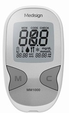 Glukometr Medisign MM1000 + 10 prouk