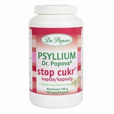 Psyllium Dr. Popova STOP CUKR kapsle, 120 ks