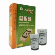 Testovac prouky GlucoLab 50 ks + Glukometr GlucoLab ZDARMA