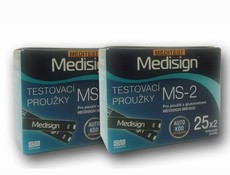Medisign testovac prouky pro glukometr 100 ks