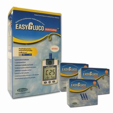 Testovac prouky EasyGluco 150 ks + Glukometr ZDARMA