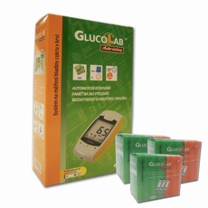 Testovac prouky GlucoLab 150 ks + Glukometr ZDARMA