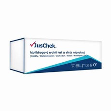 JusChek Multidrogov rychl test ze slin 1ks
